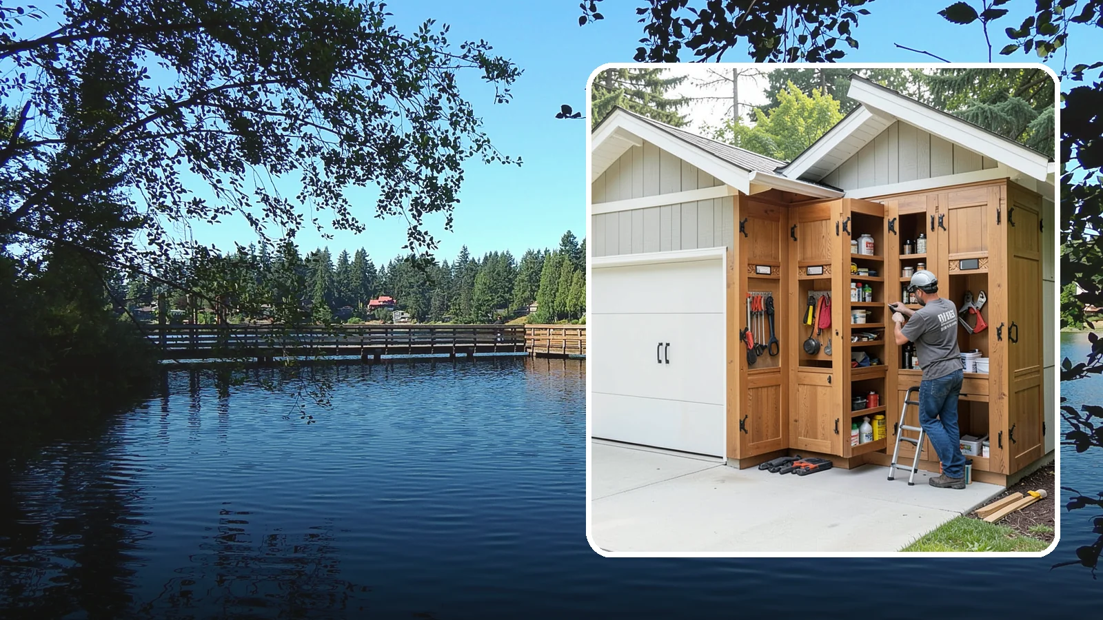 Garage Cabinetry in Federal Way, King County, WA - Installing rugged garage cabinetry that keeps tools, gear, and supplies organized and off the floor.