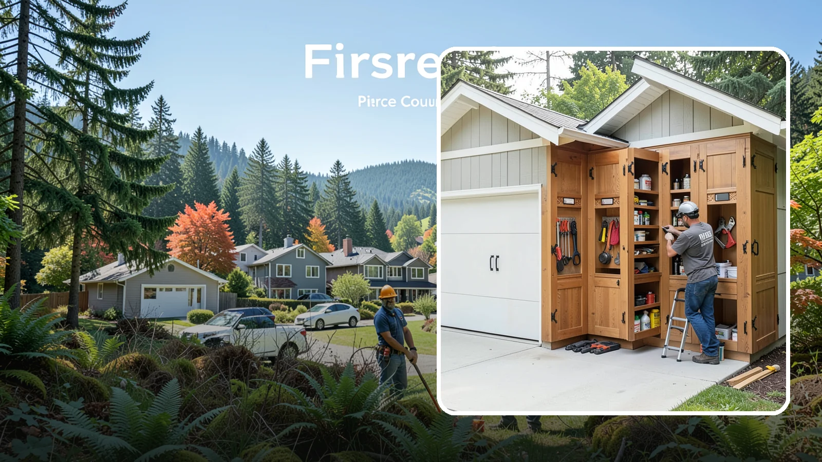 Garage Cabinetry in Fircrest, Pierce County, WA - Installing rugged garage cabinetry that keeps tools, gear, and supplies organized and off the floor.