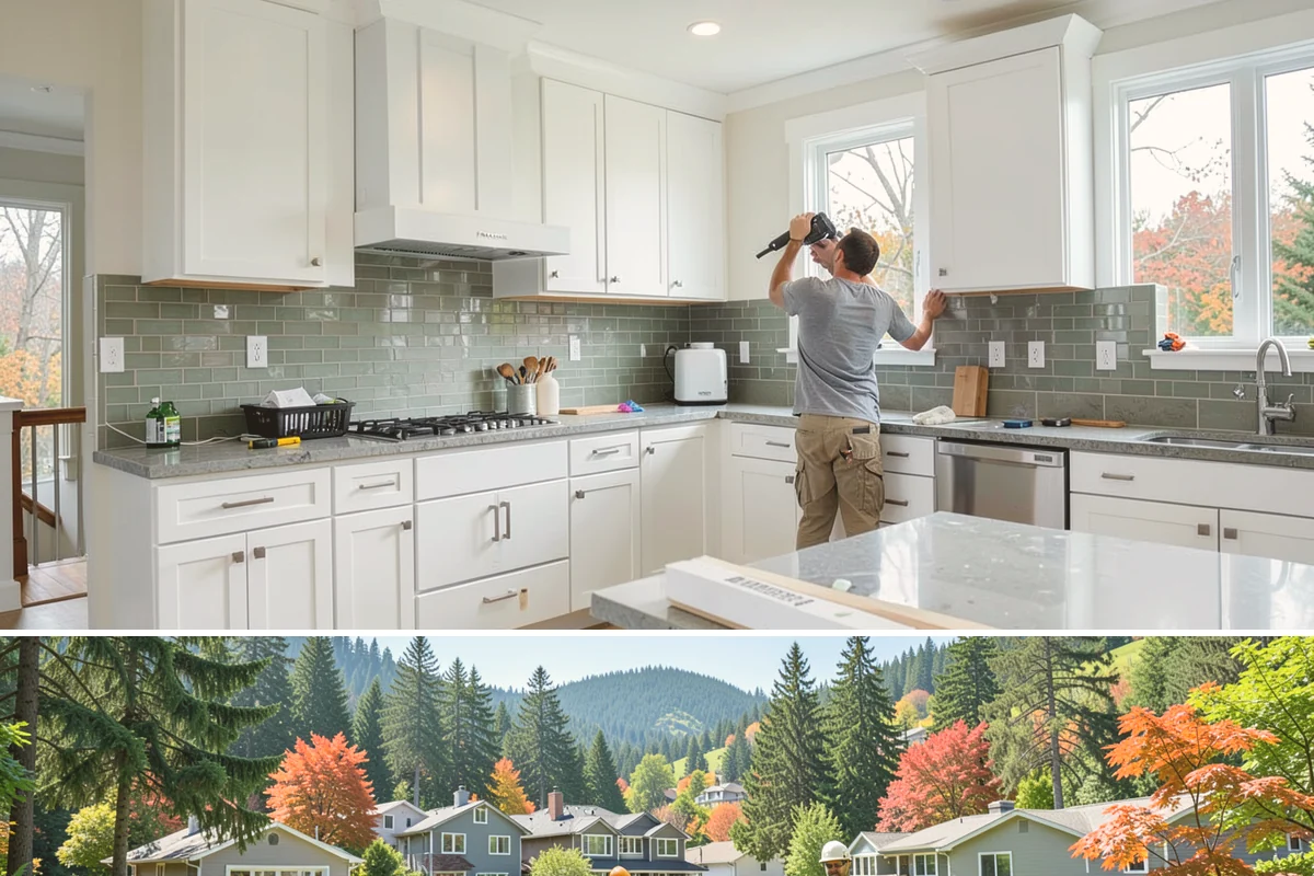 Garage Cabinetry in Fircrest, Pierce County, WA - Garage cabinetry can be installed year-round, with mild, dry days ideal if the garage stays open during work.