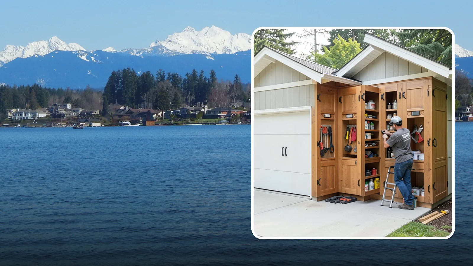 Garage Cabinetry in Lake Stevens, Snohomish County, WA - Installing rugged garage cabinetry that keeps tools, gear, and supplies organized and off the floor.