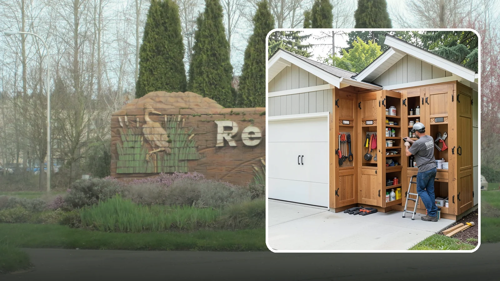 Garage Cabinetry in Renton, King County, WA - Installing rugged garage cabinetry that keeps tools, gear, and supplies organized and off the floor.
