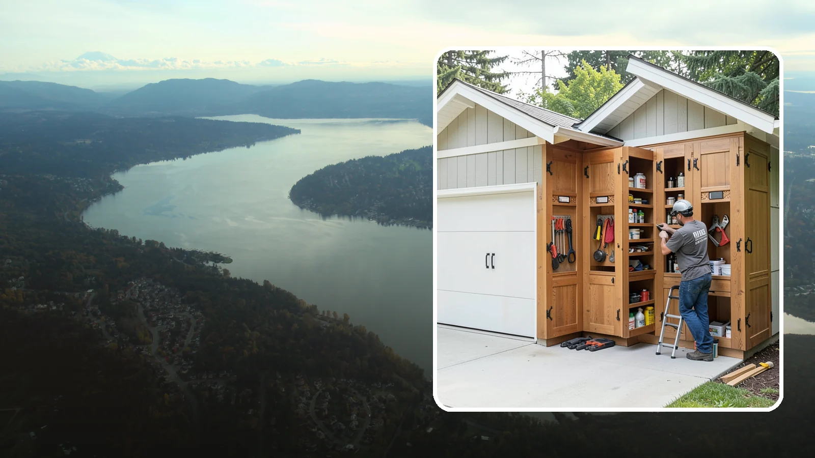 Garage Cabinetry in Sammamish, King County, WA - Installing rugged garage cabinetry that keeps tools, gear, and supplies organized and off the floor.