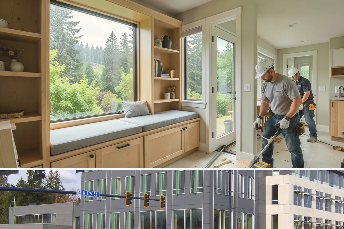 Garage Cabinetry in Shoreline, King County, WA - Garage cabinetry can be installed year-round, with mild, dry days ideal if the garage stays open during work.