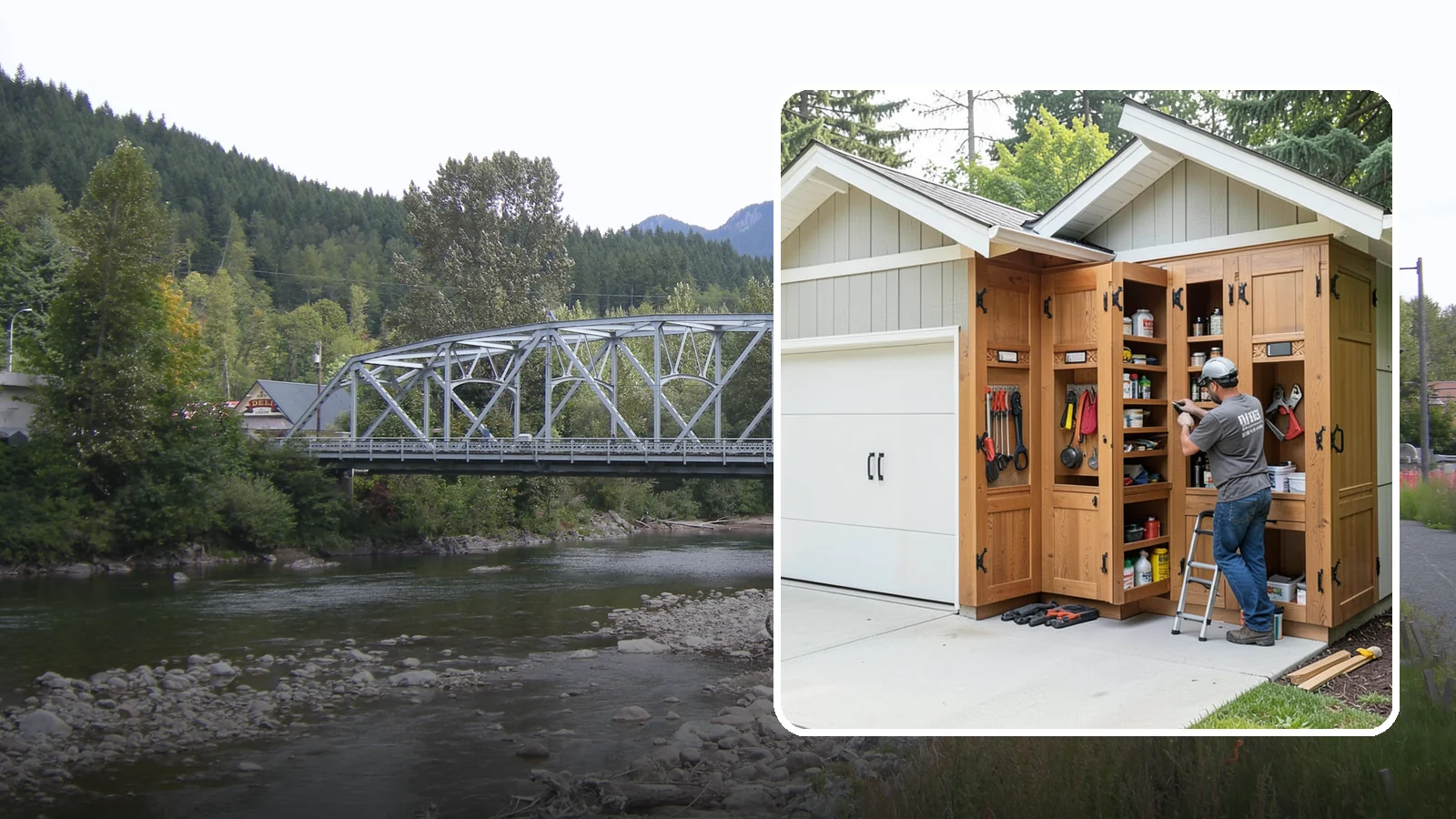 Garage Cabinetry in Skykomish, King County, WA - Installing rugged garage cabinetry that keeps tools, gear, and supplies organized and off the floor.