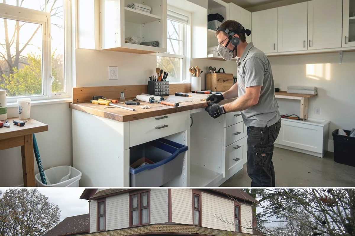 Garage Cabinetry in Sumner, Pierce County, WA - Garage cabinetry can be installed year-round, with mild, dry days ideal if the garage stays open during work.