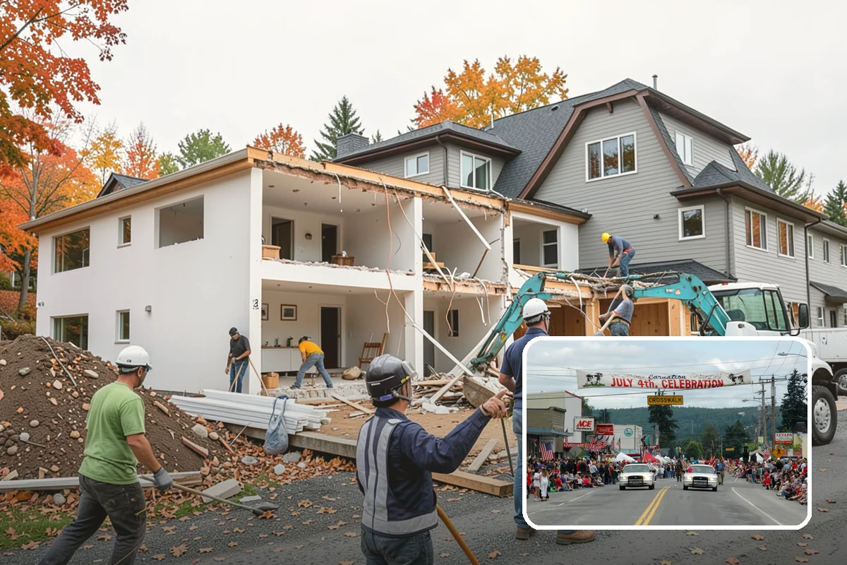 Garage Conversion in Carnation, King County, WA - Adds legal living area without a full addition