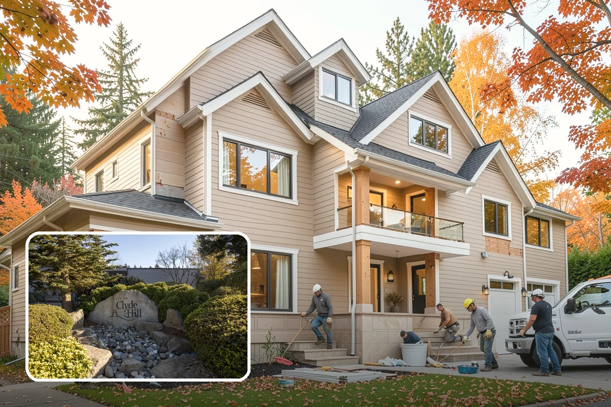 Garage Conversion in Clyde Hill, King County, WA - Adds legal living area without a full addition