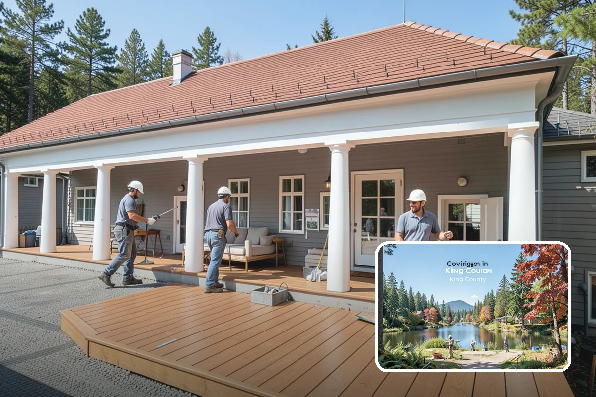 Garage Conversion in Covington, King County, WA - Adds legal living area without a full addition