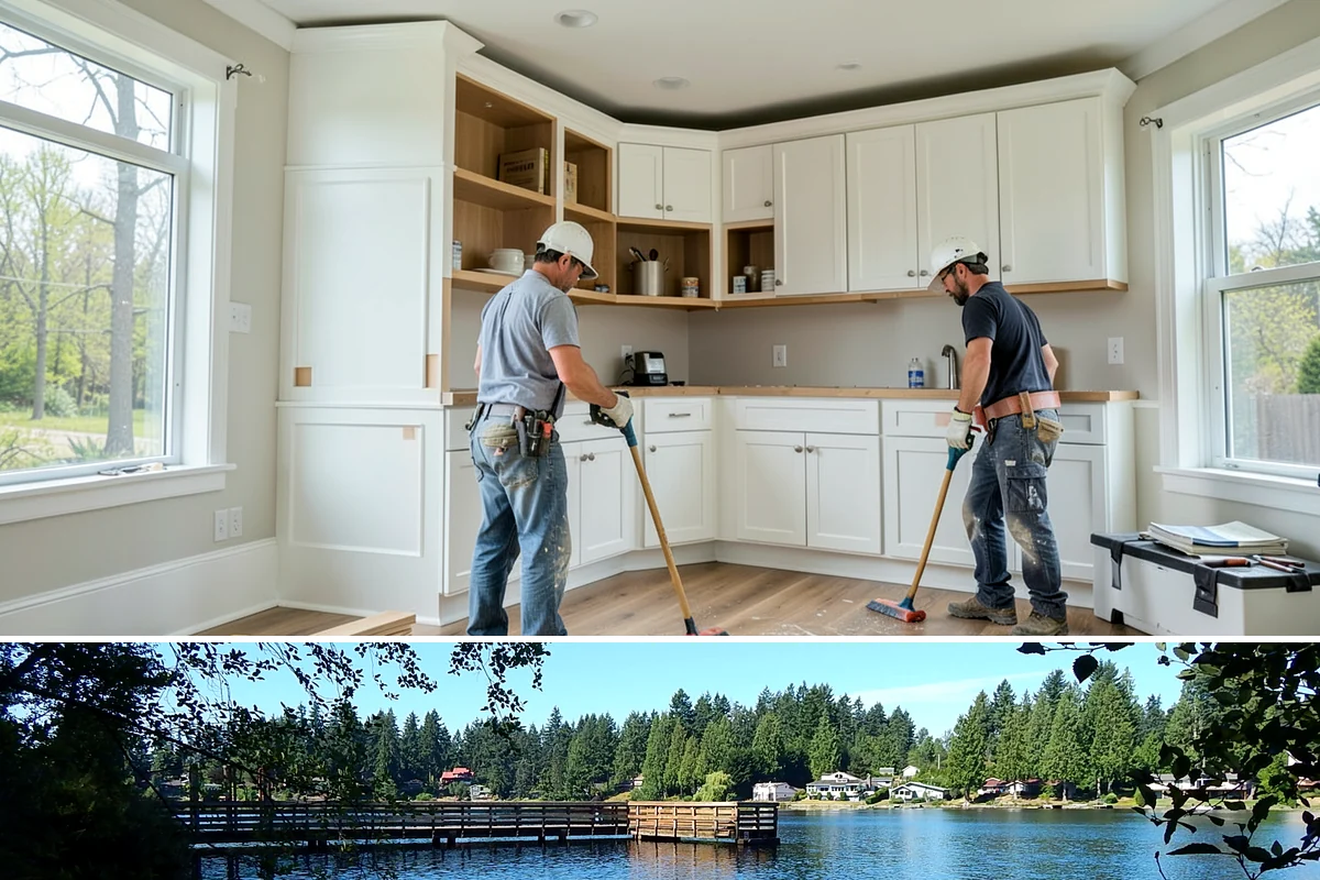 Garage Conversion in Federal Way, King County, WA - Conversions can begin any season, but exterior wall and window work goes smoother during drier summer months when the envelope is...