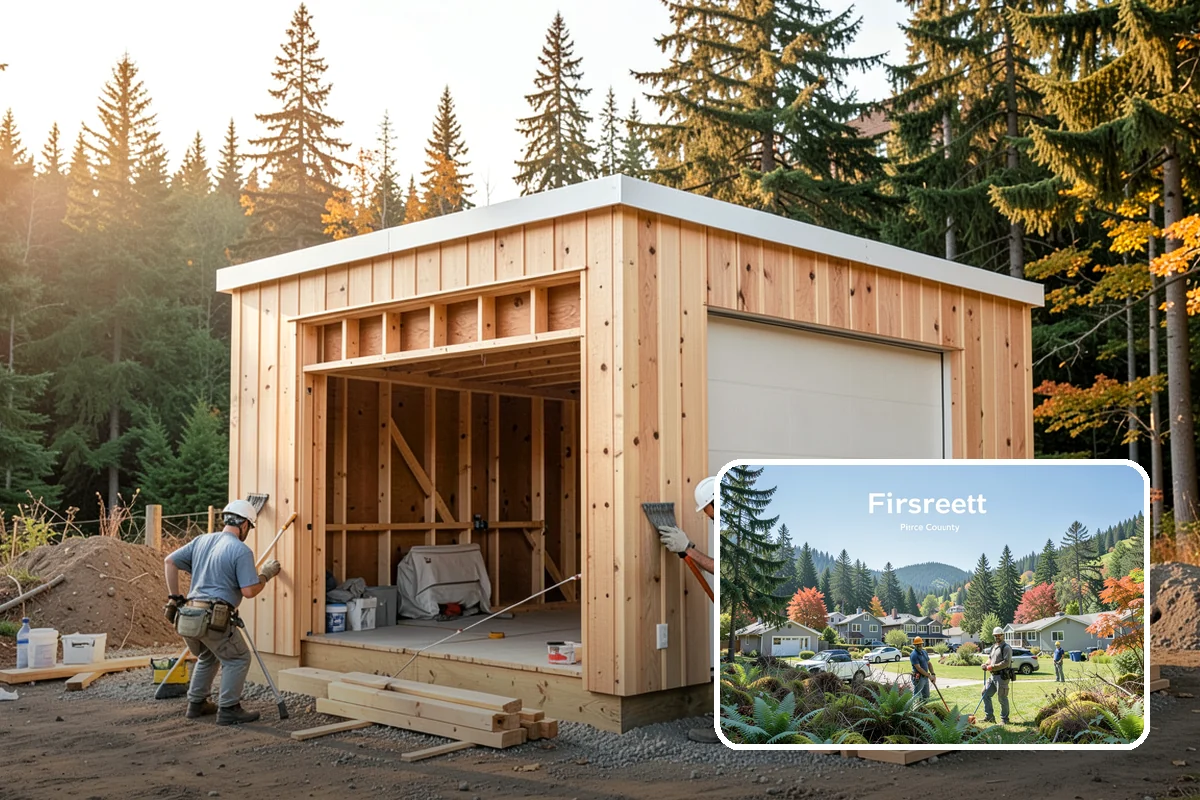 Garage Conversion in Fircrest, Pierce County, WA - Adds legal living area without a full addition