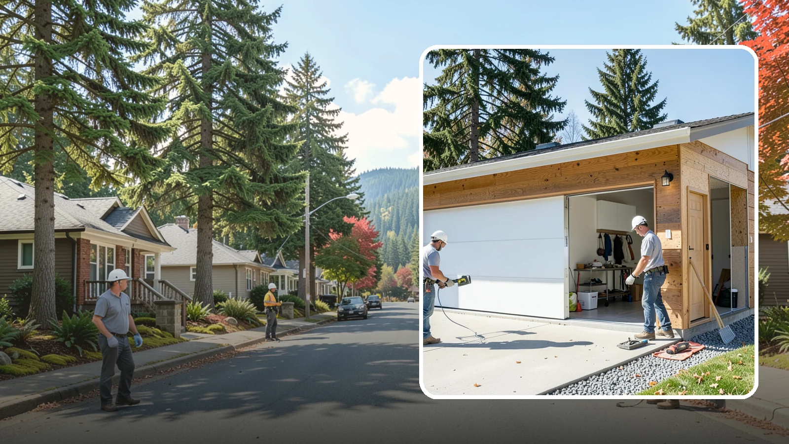 Garage Conversion in Hunts Point, King County, WA - Converting an attached or detached garage into fully livable, heated, and code-compliant space.