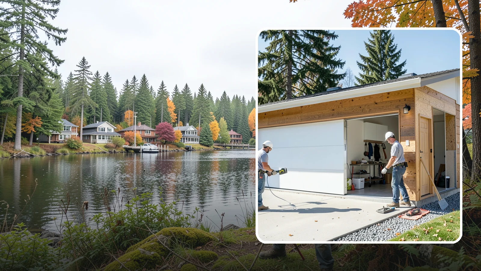 Garage Conversion in La Conner, Skagit County, WA - Converting an attached or detached garage into fully livable, heated, and code-compliant space.