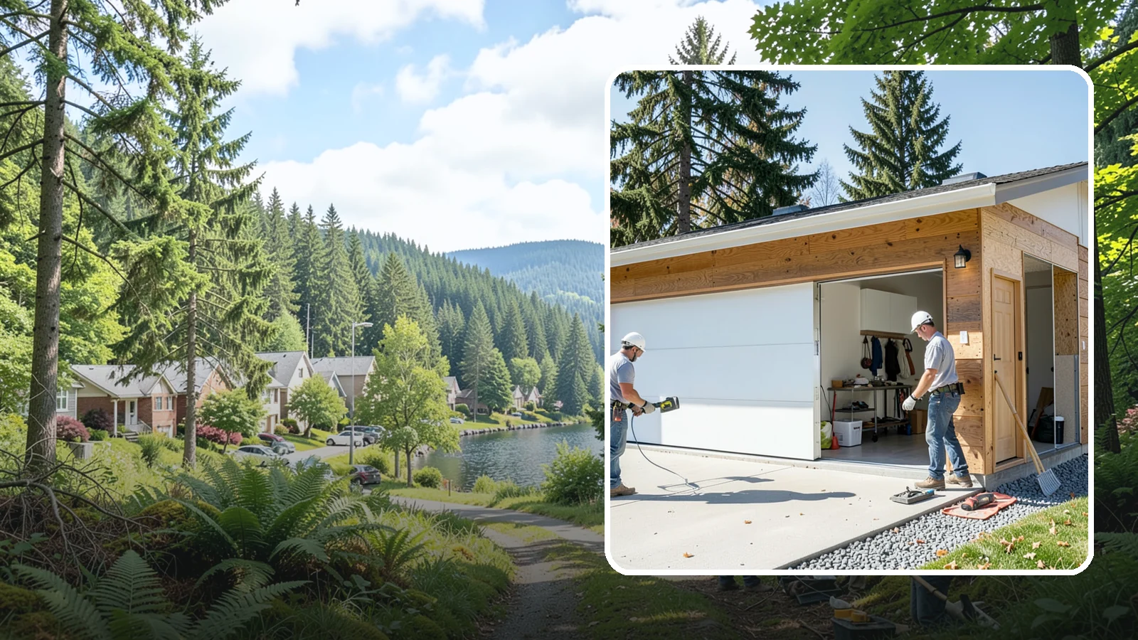 Garage Conversion in Lake Forest Park, King County, WA - Converting an attached or detached garage into fully livable, heated, and code-compliant space.