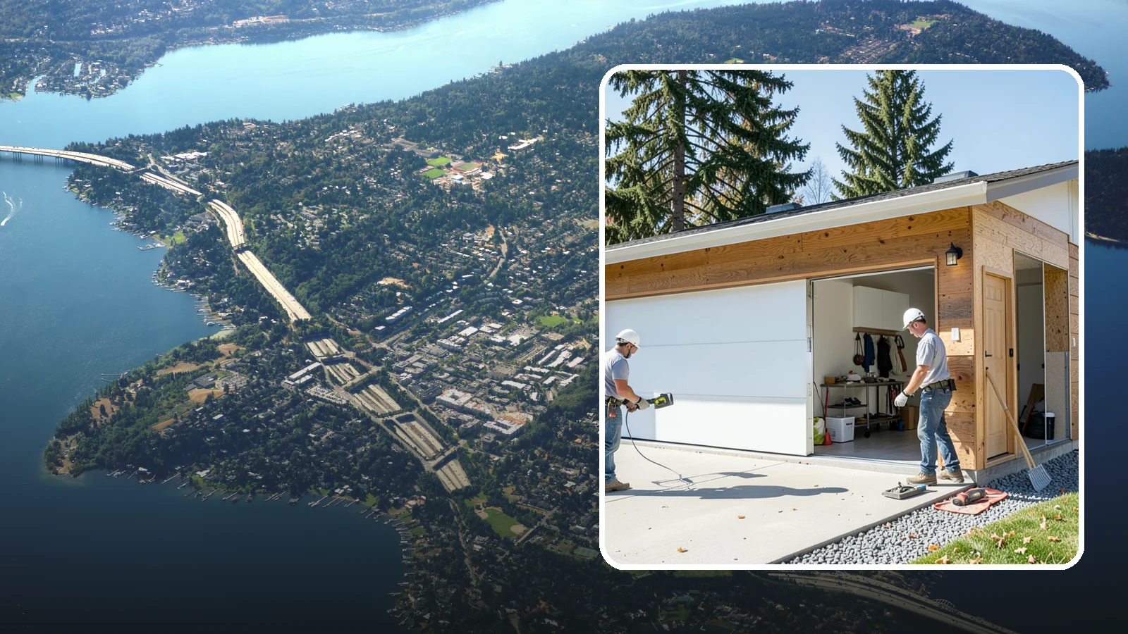 Garage Conversion in Mercer Island, King County, WA - Converting an attached or detached garage into fully livable, heated, and code-compliant space.