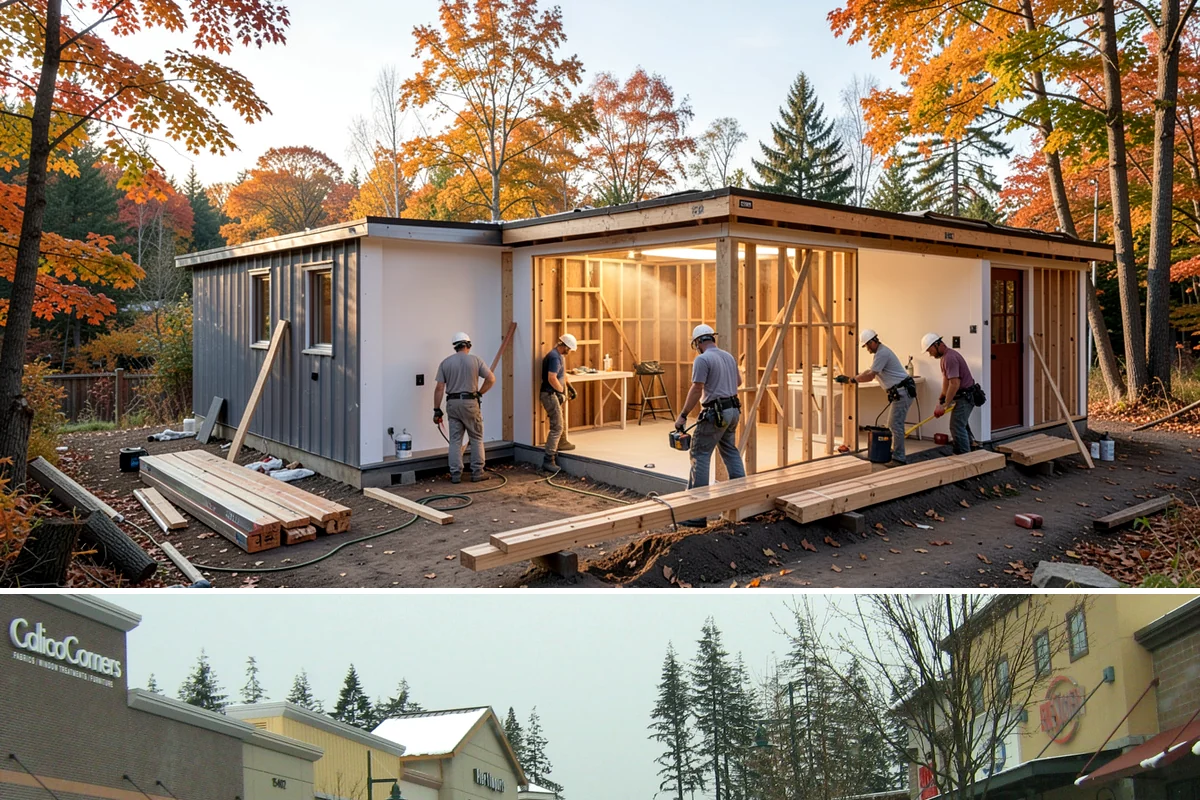 Garage Conversion in Mill Creek, Snohomish County, WA - Conversions can begin any season, but exterior wall and window work goes smoother during drier summer months when the envelope is...