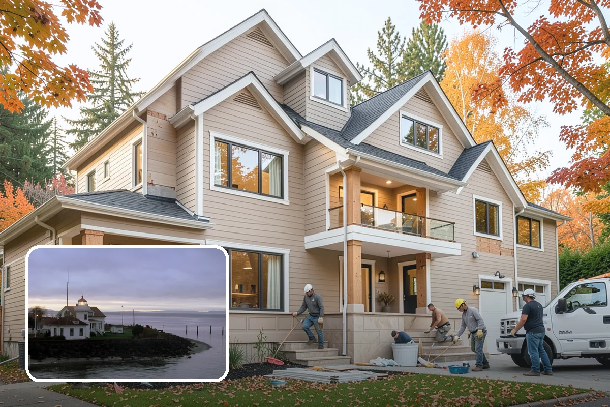 Garage Conversion in Mukilteo, Snohomish County, WA - Adds legal living area without a full addition