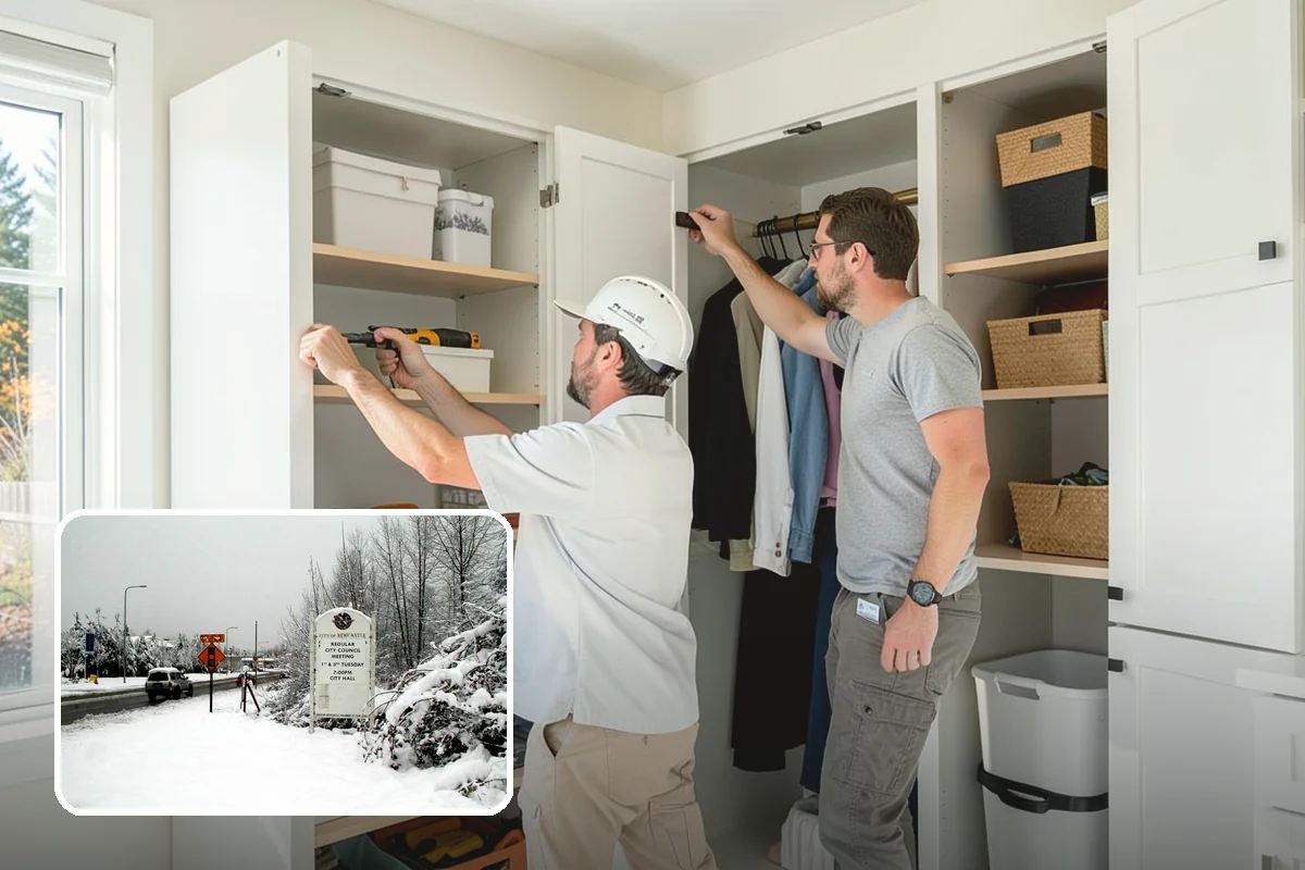 Garage Conversion in Newcastle, King County, WA - Adds legal living area without a full addition