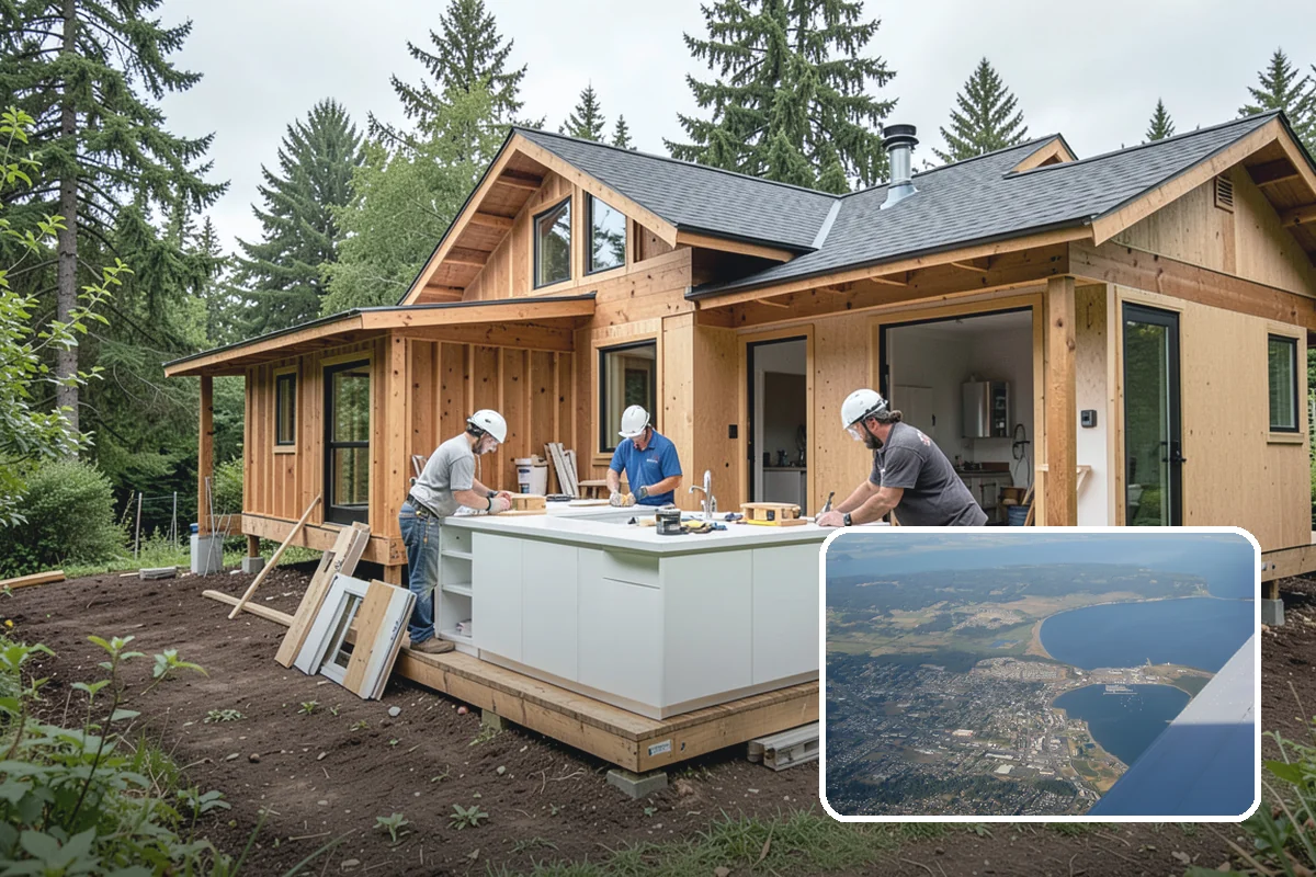 Garage Conversion in Oak Harbor, Island County, WA - Adds legal living area without a full addition