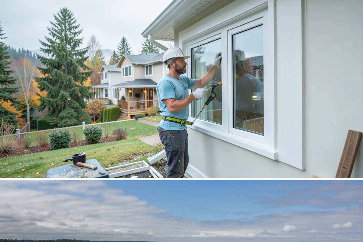Garage Conversion in University Place, Pierce County, WA - Conversions can begin any season, but exterior wall and window work goes smoother during drier summer months when the envelope is...