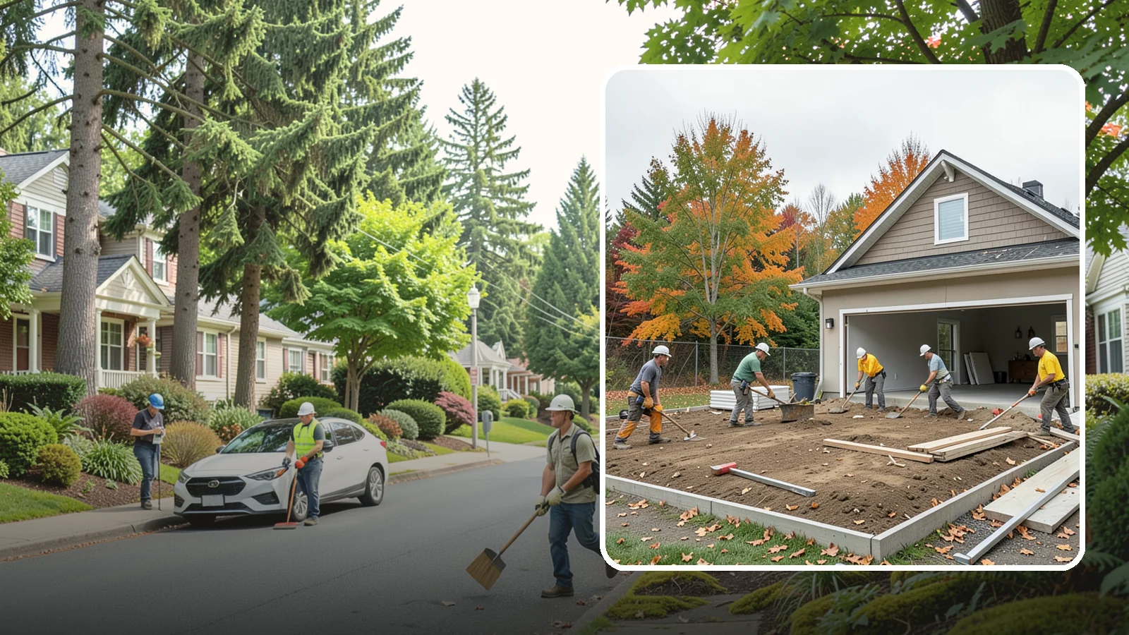 Garage Demolition in Beaux Arts Village, King County, WA - We demolish attached and detached garages and clear the pad for a rebuild, addition, or open yard.
