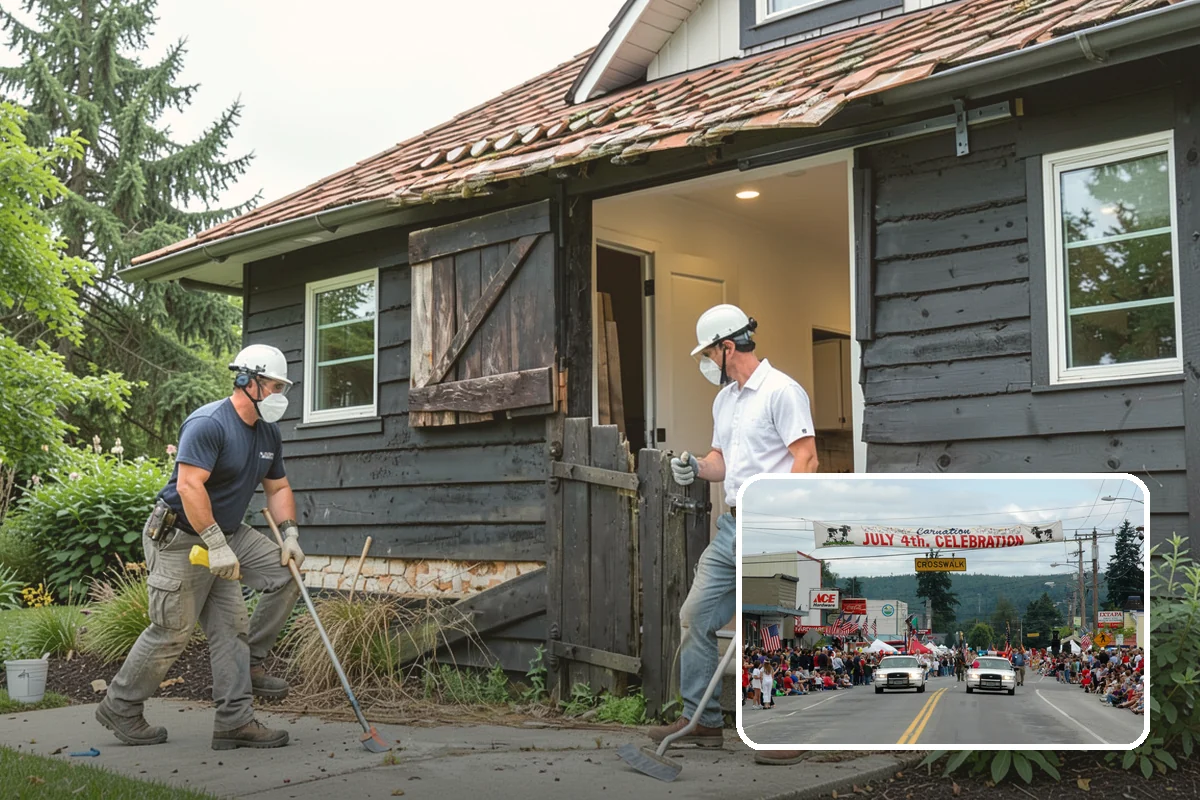Garage Demolition in Carnation, King County, WA - Structure and slab removed to suit your plans