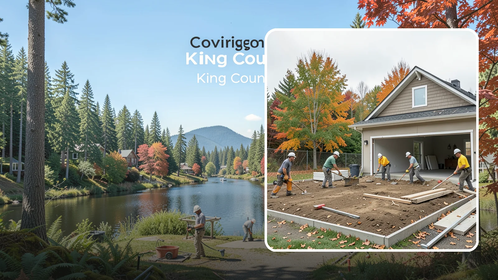 Garage Demolition in Covington, King County, WA - We demolish attached and detached garages and clear the pad for a rebuild, addition, or open yard.
