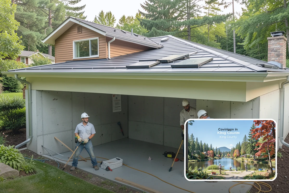 Garage Demolition in Covington, King County, WA - Structure and slab removed to suit your plans