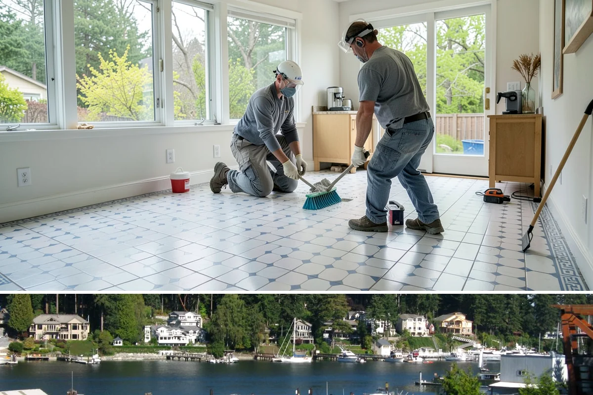 Garage Demolition in Gig Harbor, Pierce County, WA - Garage demolition works in any season, with drier weather easing access and keeping the exposed pad from turning to mud.