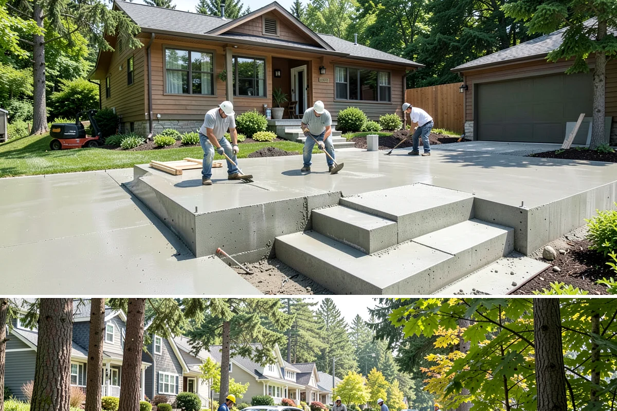 Garage Demolition in Normandy Park, King County, WA - Garage demolition works in any season, with drier weather easing access and keeping the exposed pad from turning to mud.