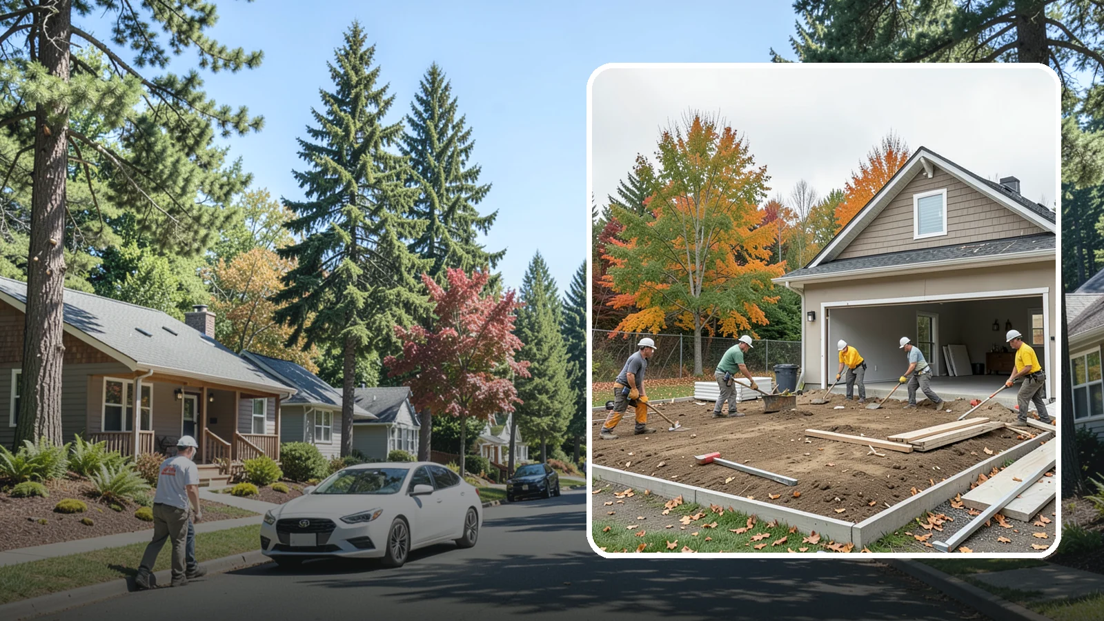 Garage Demolition in Orting, Pierce County, WA - We demolish attached and detached garages and clear the pad for a rebuild, addition, or open yard.