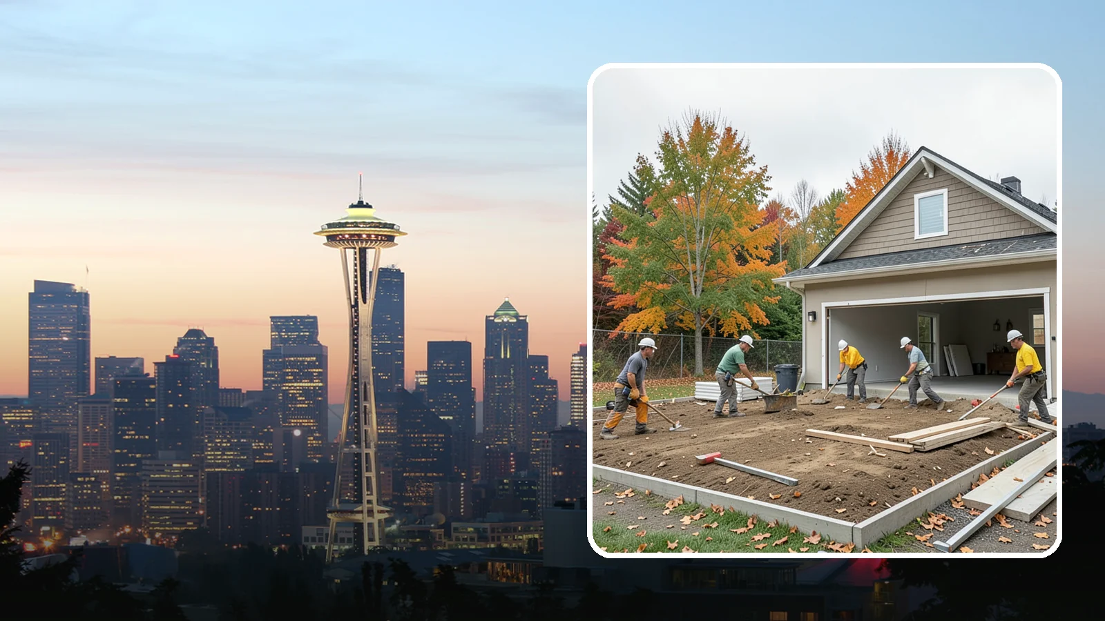 Garage Demolition in Seattle, King County, WA - We demolish attached and detached garages and clear the pad for a rebuild, addition, or open yard.
