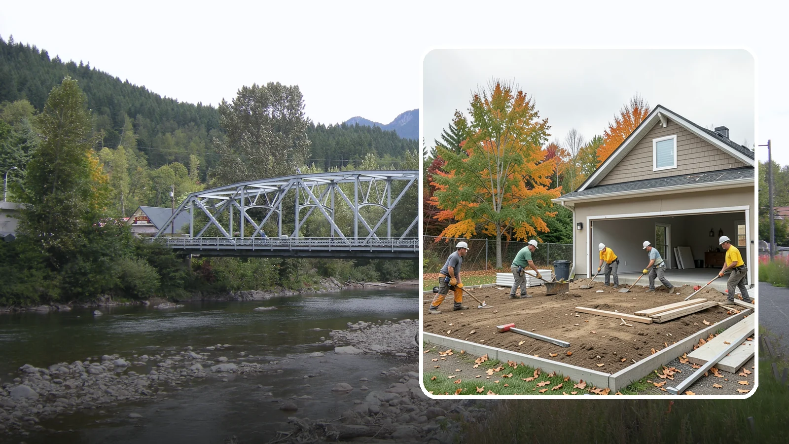 Garage Demolition in Skykomish, King County, WA - We demolish attached and detached garages and clear the pad for a rebuild, addition, or open yard.