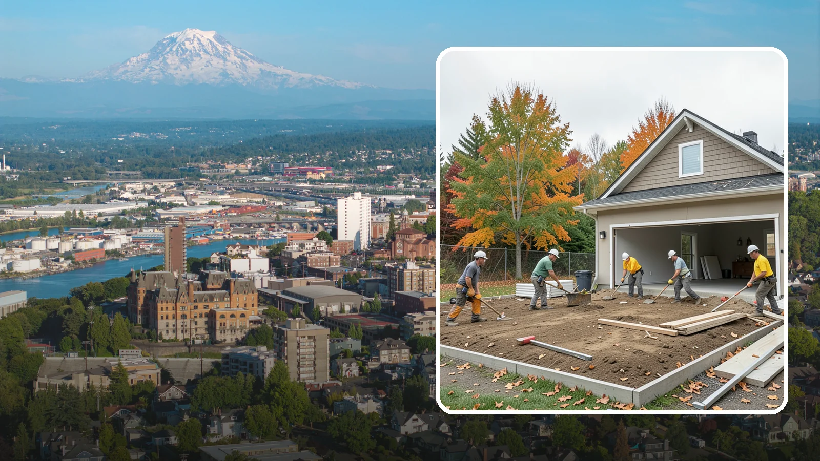 Garage Demolition in Tacoma, Pierce County, WA - We demolish attached and detached garages and clear the pad for a rebuild, addition, or open yard.