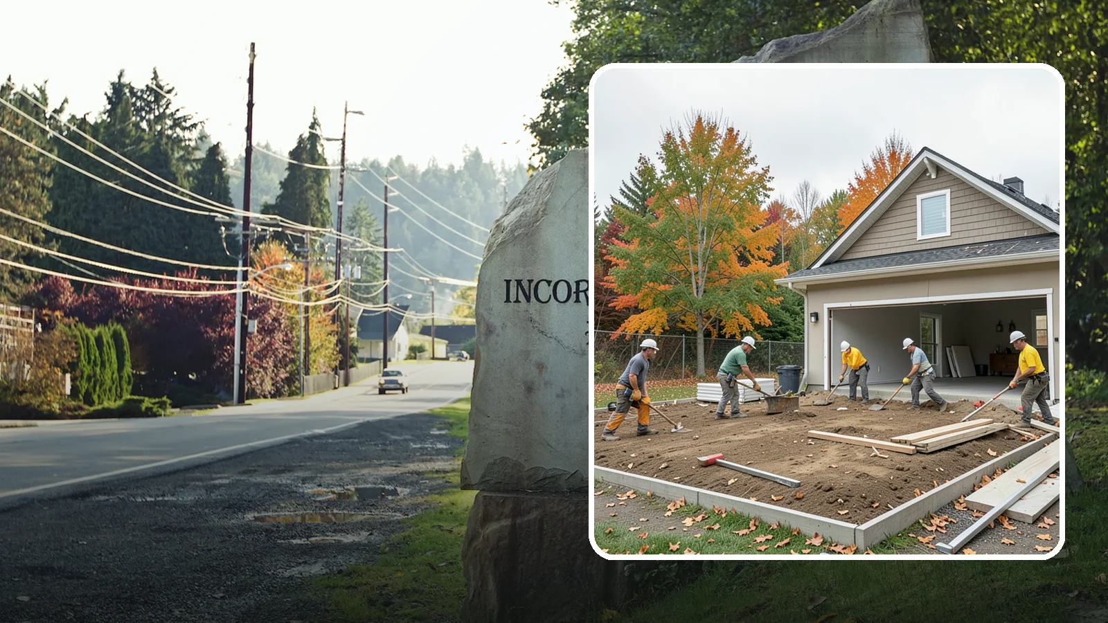 Garage Demolition in Wilkeson, Pierce County, WA - We demolish attached and detached garages and clear the pad for a rebuild, addition, or open yard.