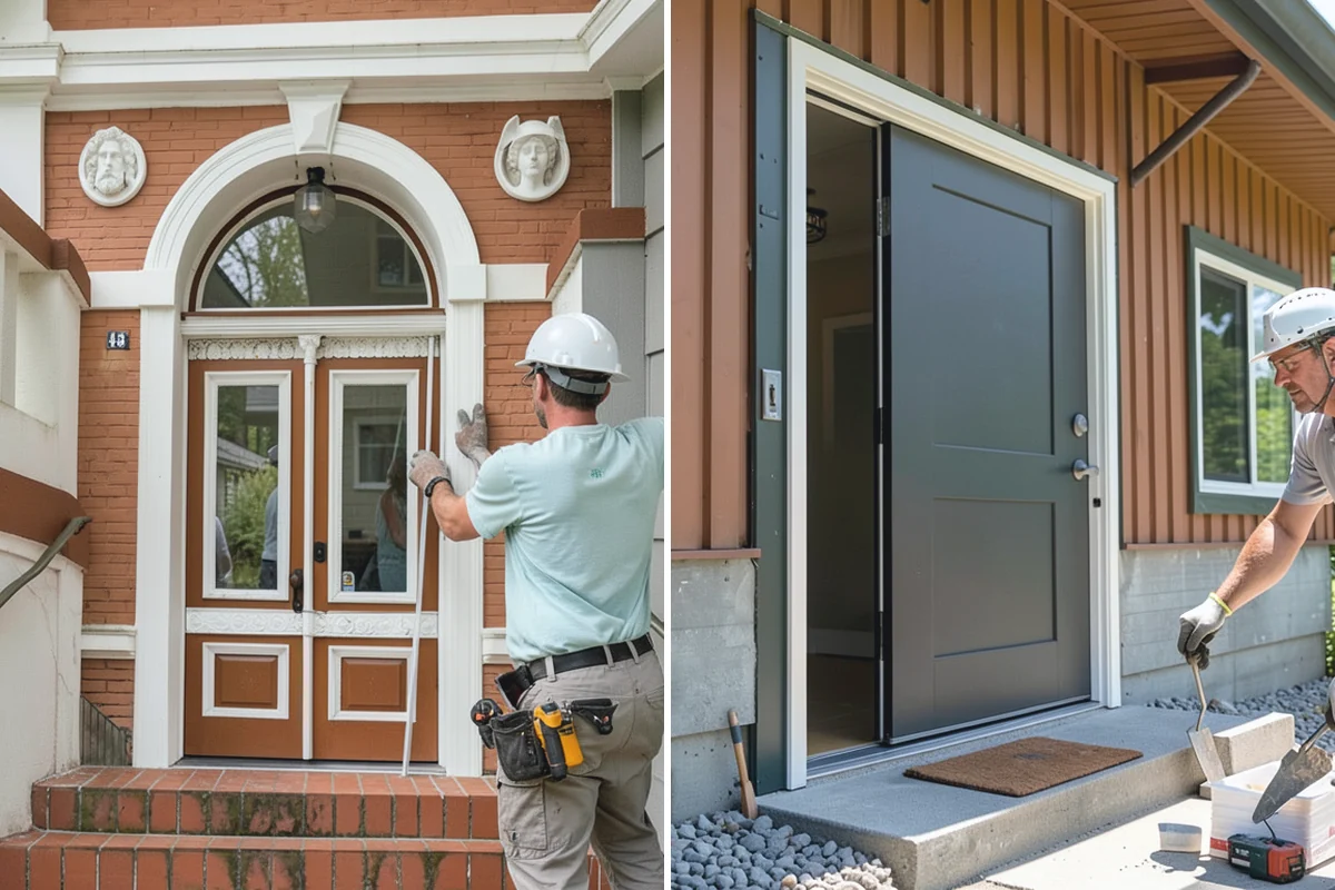 Garage Door Installation in Buckley, Pierce County, WA - Measure the opening and confirm the door and hardware