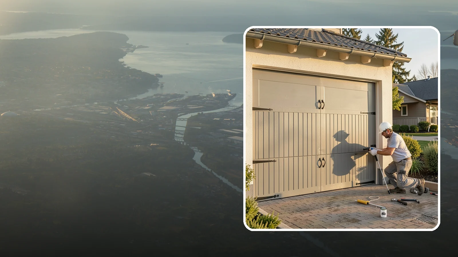Garage Door Installation in Fife, Pierce County, WA - Installing a new garage door with proper track, spring, and opener setup for smooth, safe daily operation.