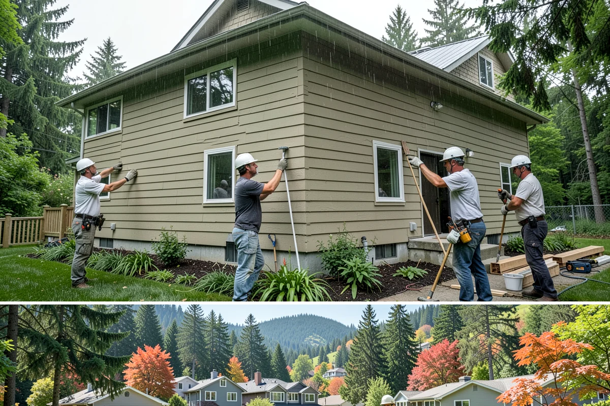 Garage Door Installation in Fircrest, Pierce County, WA - Garage doors can be installed year-round, though fall installation seals out drafts before winter sets in.