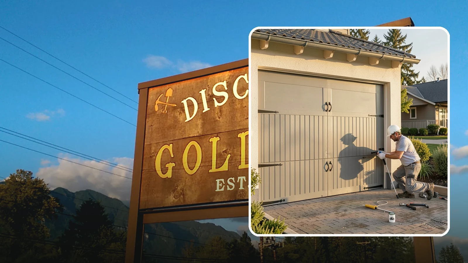 Garage Door Installation in Gold Bar, Snohomish County, WA - Installing a new garage door with proper track, spring, and opener setup for smooth, safe daily operation.
