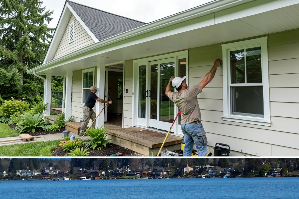 Garage Door Installation in Lake Stevens, Snohomish County, WA - Garage doors can be installed year-round, though fall installation seals out drafts before winter sets in.