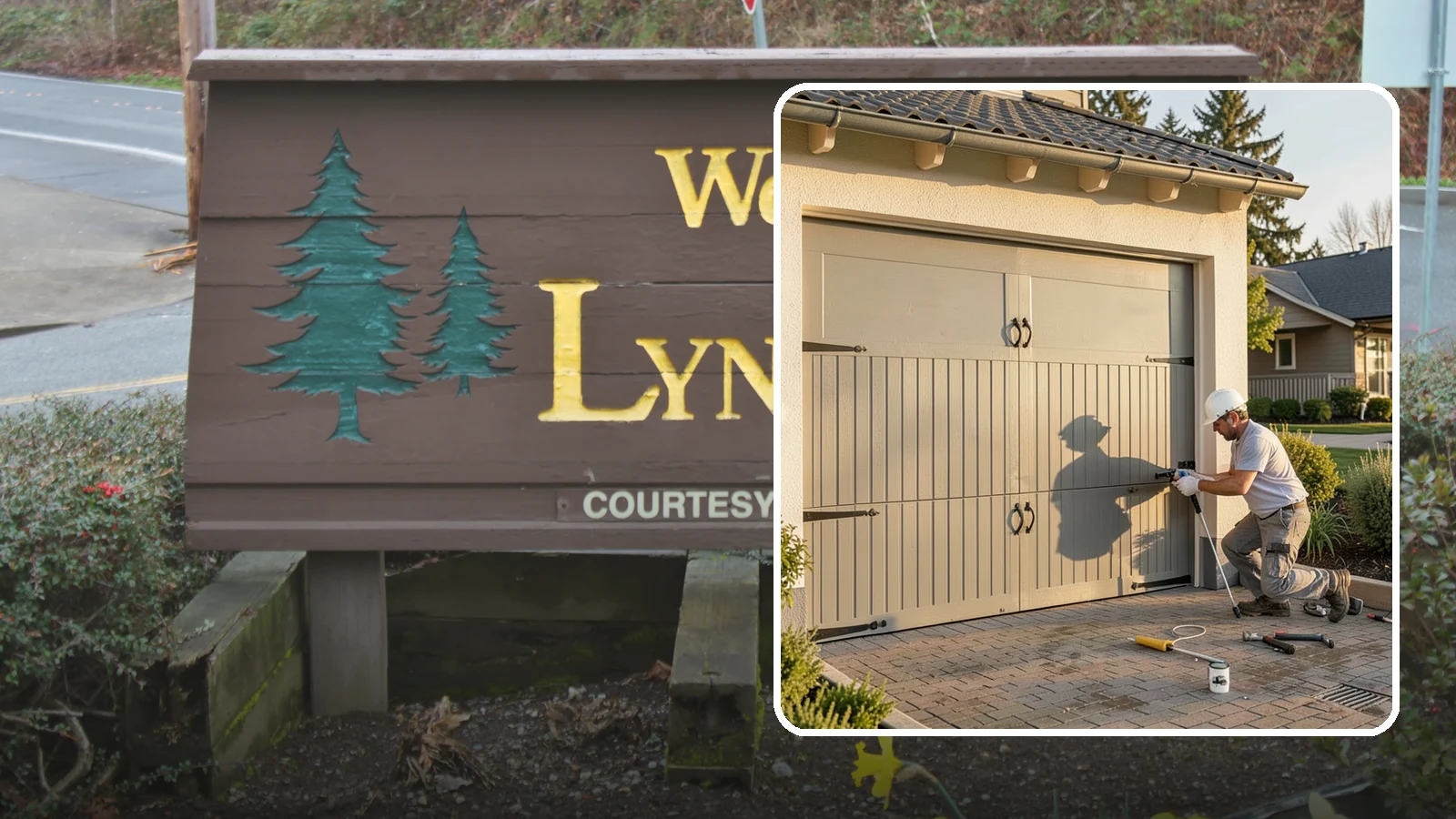 Garage Door Installation in Lynnwood, Snohomish County, WA - Installing a new garage door with proper track, spring, and opener setup for smooth, safe daily operation.