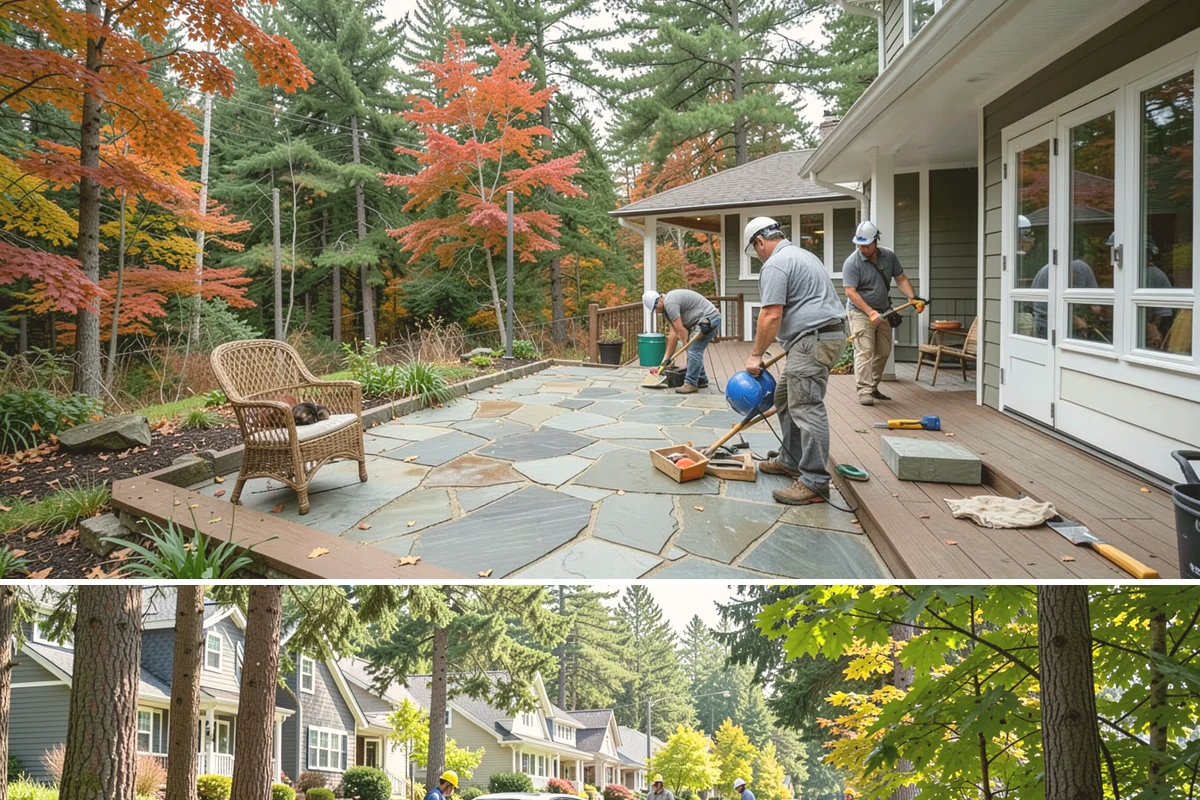 Garage Door Installation in Normandy Park, King County, WA - Garage doors can be installed year-round, though fall installation seals out drafts before winter sets in.