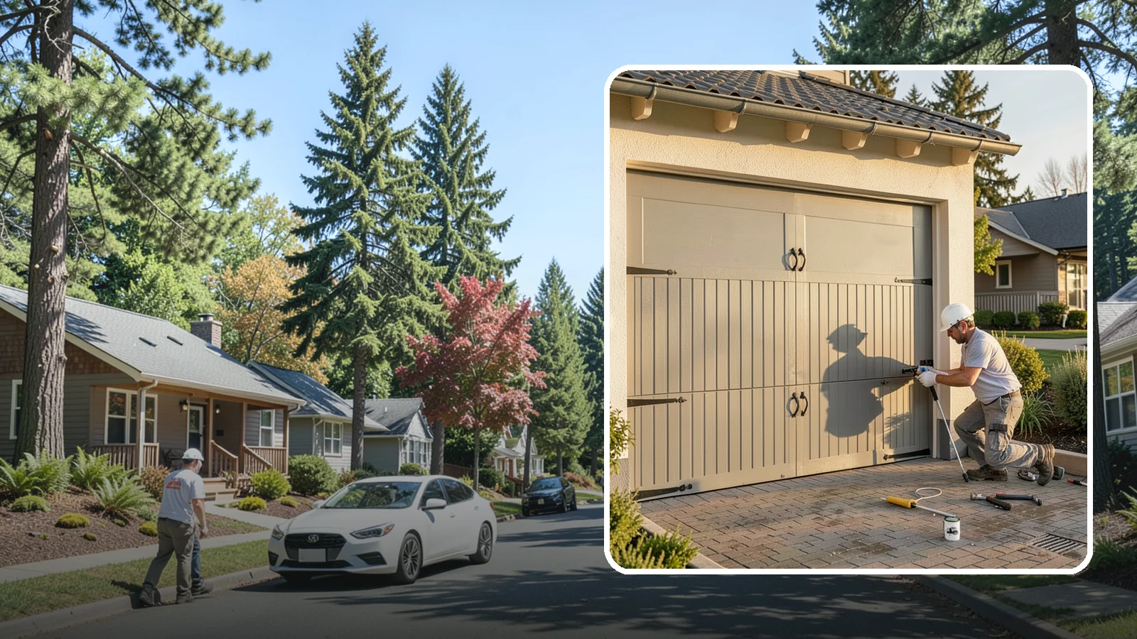 Garage Door Installation in Orting, Pierce County, WA - Installing a new garage door with proper track, spring, and opener setup for smooth, safe daily operation.