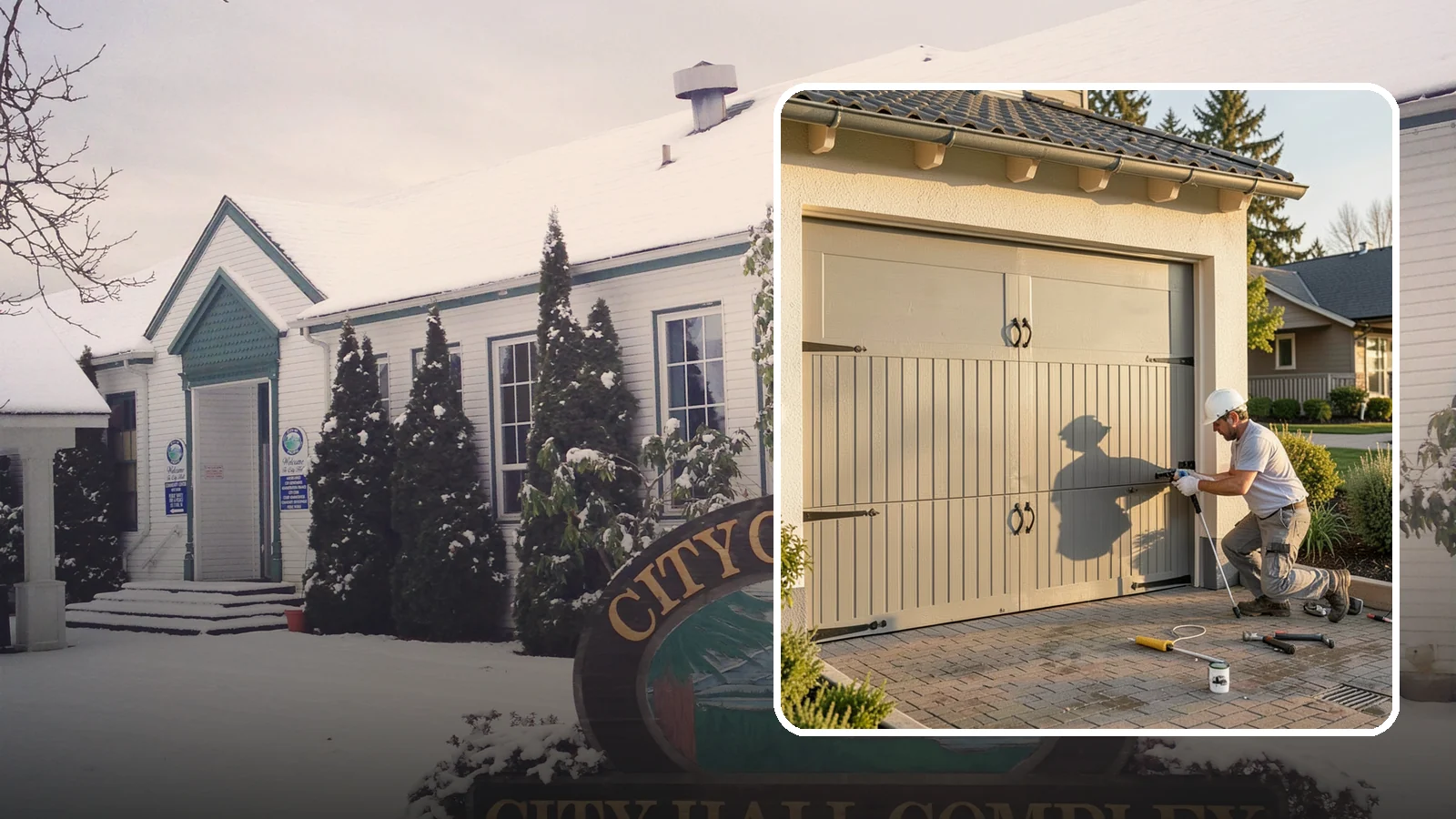 Garage Door Installation in Pacific, King County, WA - Installing a new garage door with proper track, spring, and opener setup for smooth, safe daily operation.
