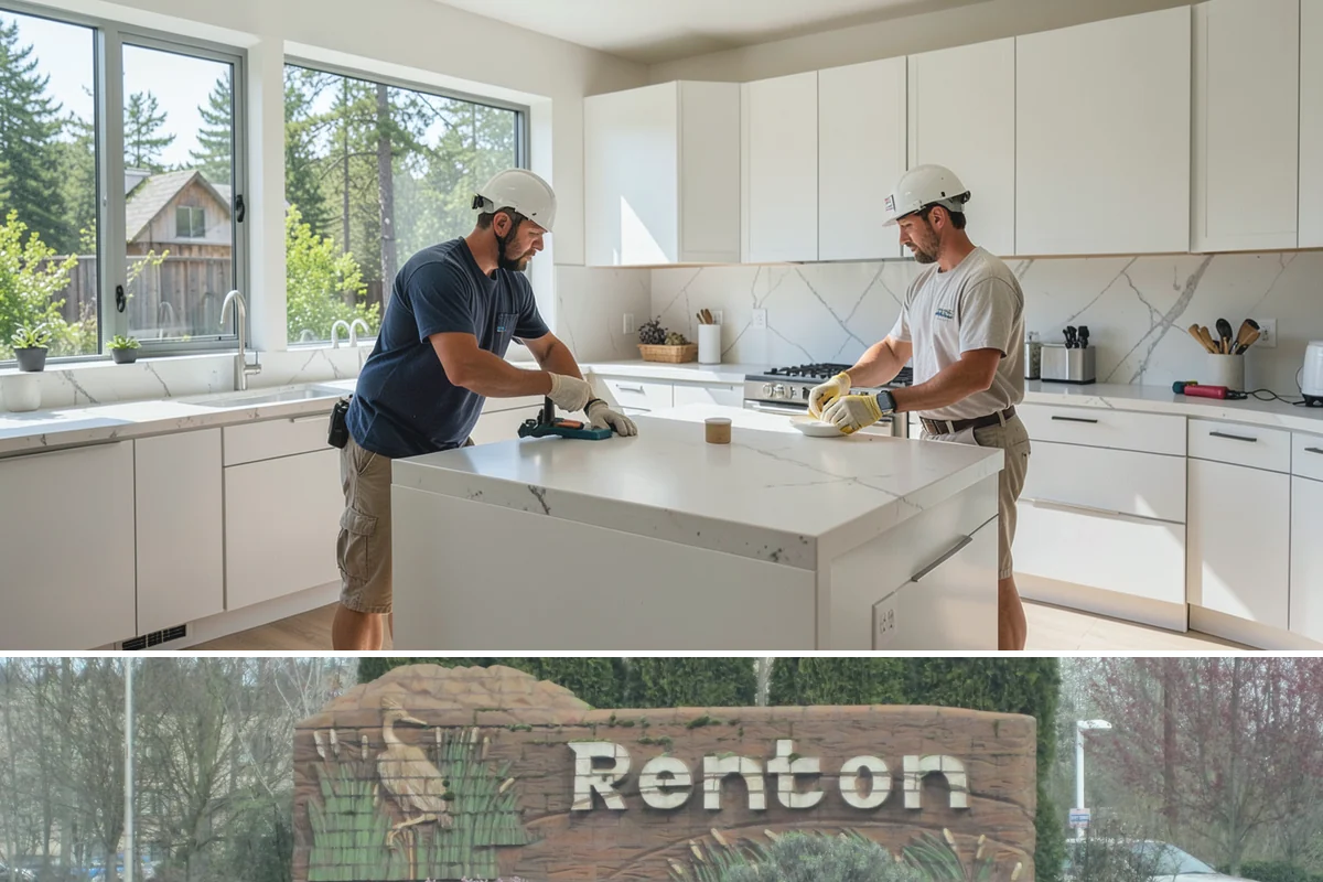 Garage Door Installation in Renton, King County, WA - Garage doors can be installed year-round, though fall installation seals out drafts before winter sets in.