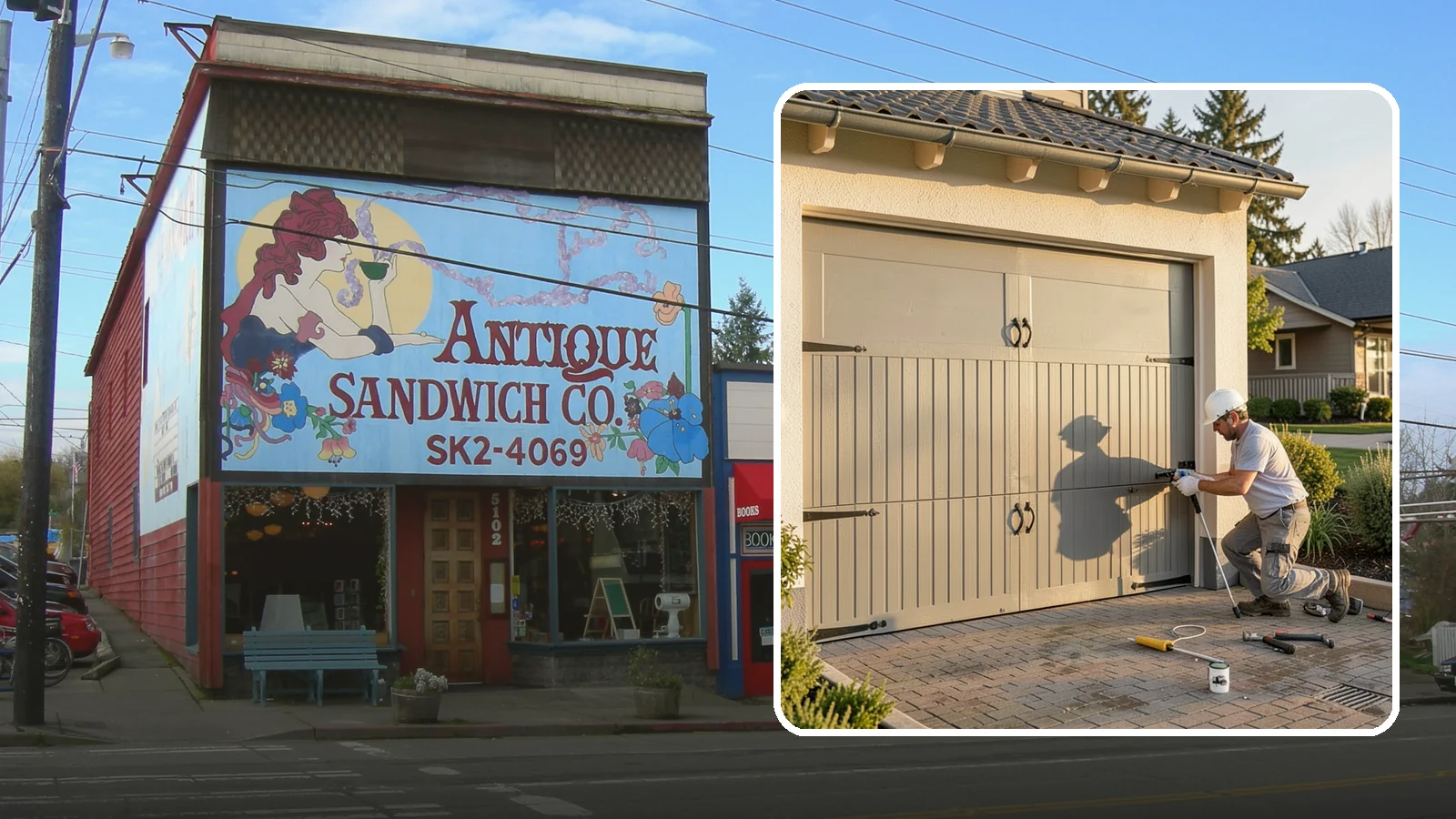 Garage Door Installation in Ruston, Pierce County, WA - Installing a new garage door with proper track, spring, and opener setup for smooth, safe daily operation.