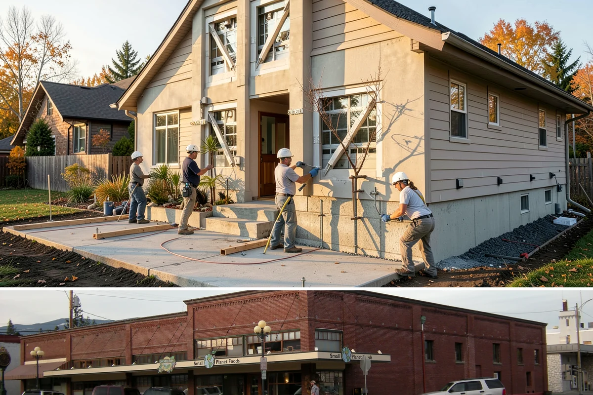 Garage Door Installation in Sedro-Woolley, Skagit County, WA - Garage doors can be installed year-round, though fall installation seals out drafts before winter sets in.