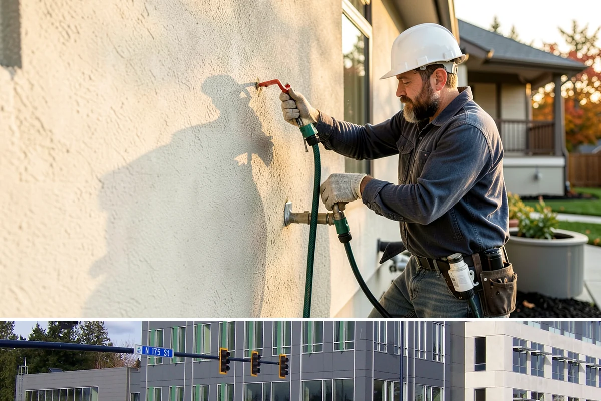 Garage Door Installation in Shoreline, King County, WA - Garage doors can be installed year-round, though fall installation seals out drafts before winter sets in.