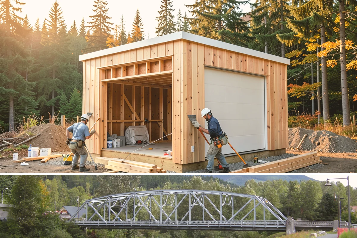Garage Door Installation in Skykomish, King County, WA - Garage doors can be installed year-round, though fall installation seals out drafts before winter sets in.