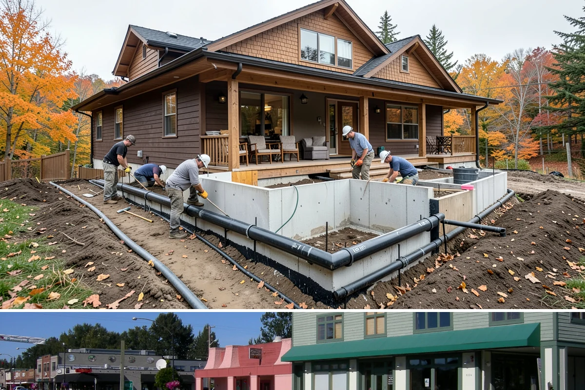 Garage Door Installation in Snoqualmie, King County, WA - Garage doors can be installed year-round, though fall installation seals out drafts before winter sets in.