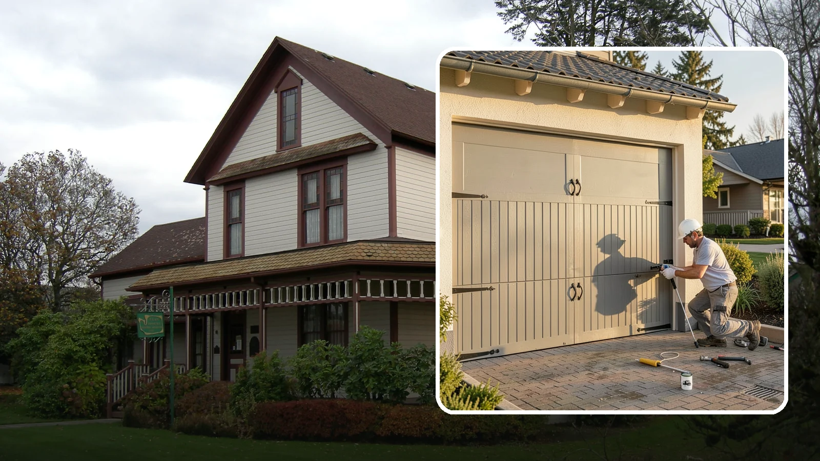 Garage Door Installation in Sumner, Pierce County, WA - Installing a new garage door with proper track, spring, and opener setup for smooth, safe daily operation.
